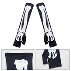 Girls Plague Doctor Costume Dress Gloves Cloak Halloween Party Full Set