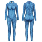 Neytiri and Jake Sully Costume Halloween Cosplay Jumpsuit The Way of Water Women Men Halloween Costume