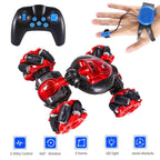 1:18 2.4G RC Watch Induction Gesture Off-Road Deformation Car 360° Flip Twist Stunt Car