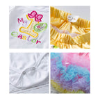 Baby Girl Easter Outfit My 1st Easter Dress Up Romper Tulle Skirts Headbands Leg Warmers Princess Set