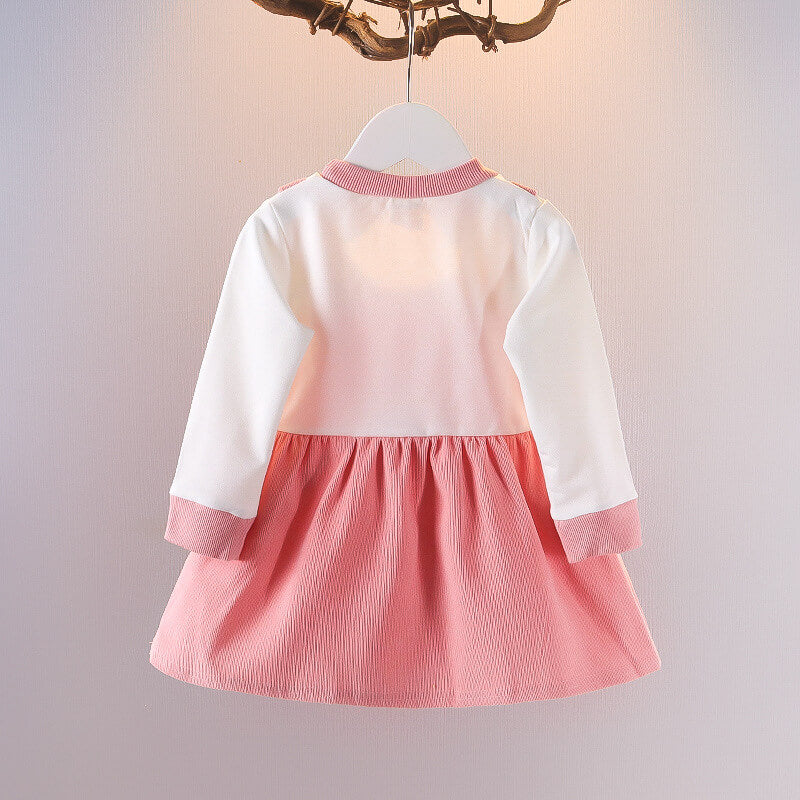Little Girl Bunny Dress Kids Long Sleeve Easter Costume Cut Baby 1st Easter Outfit