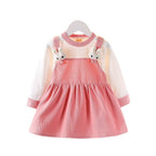 Little Girl Bunny Dress Kids Long Sleeve Easter Costume Cut Baby 1st Easter Outfit