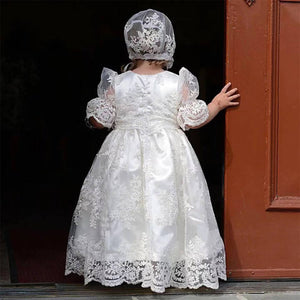 Newborn Christening Gown Baby Girl Birthday Party Dress Wedding Pageant Outfit