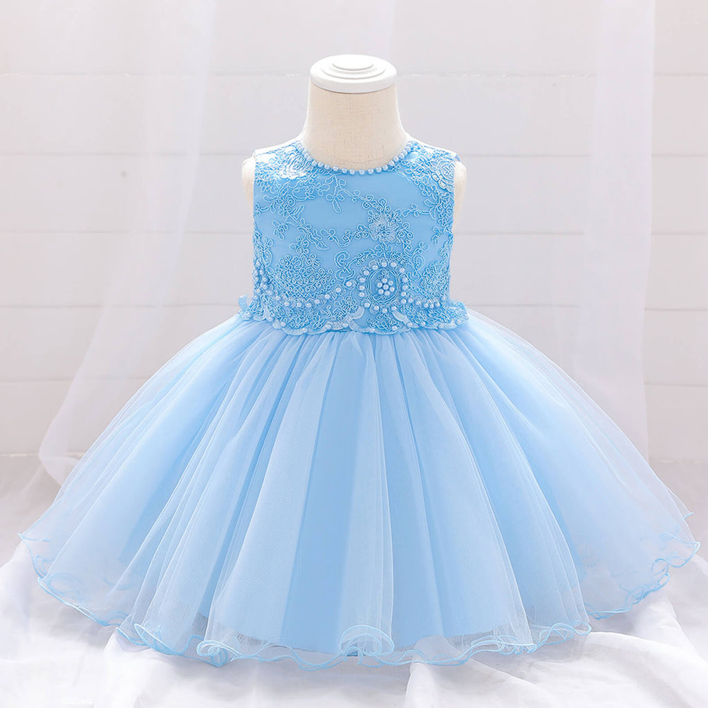 Toddler Baby Girl Party Dress Fancy Sleeveless Pageant Tutu Dresses
