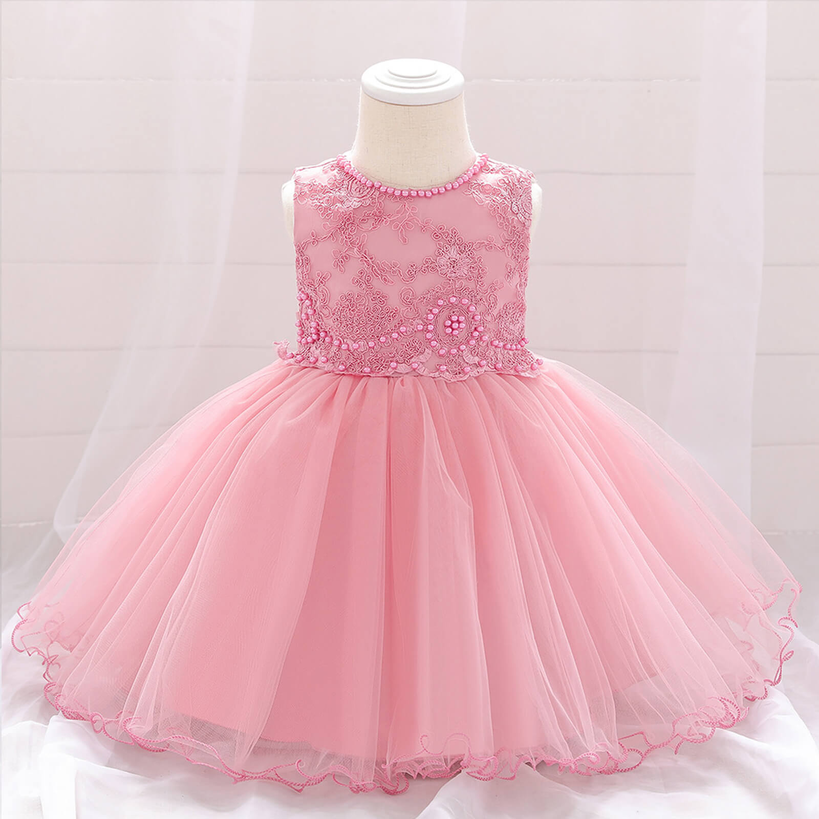 Toddler Baby Girl Party Dress Fancy Sleeveless Pageant Tutu Dresses