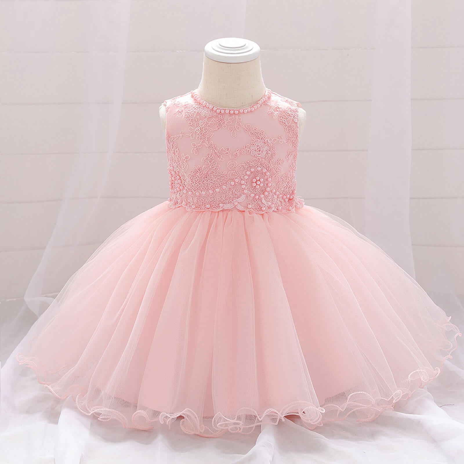 Toddler Baby Girl Party Dress Fancy Sleeveless Pageant Tutu Dresses