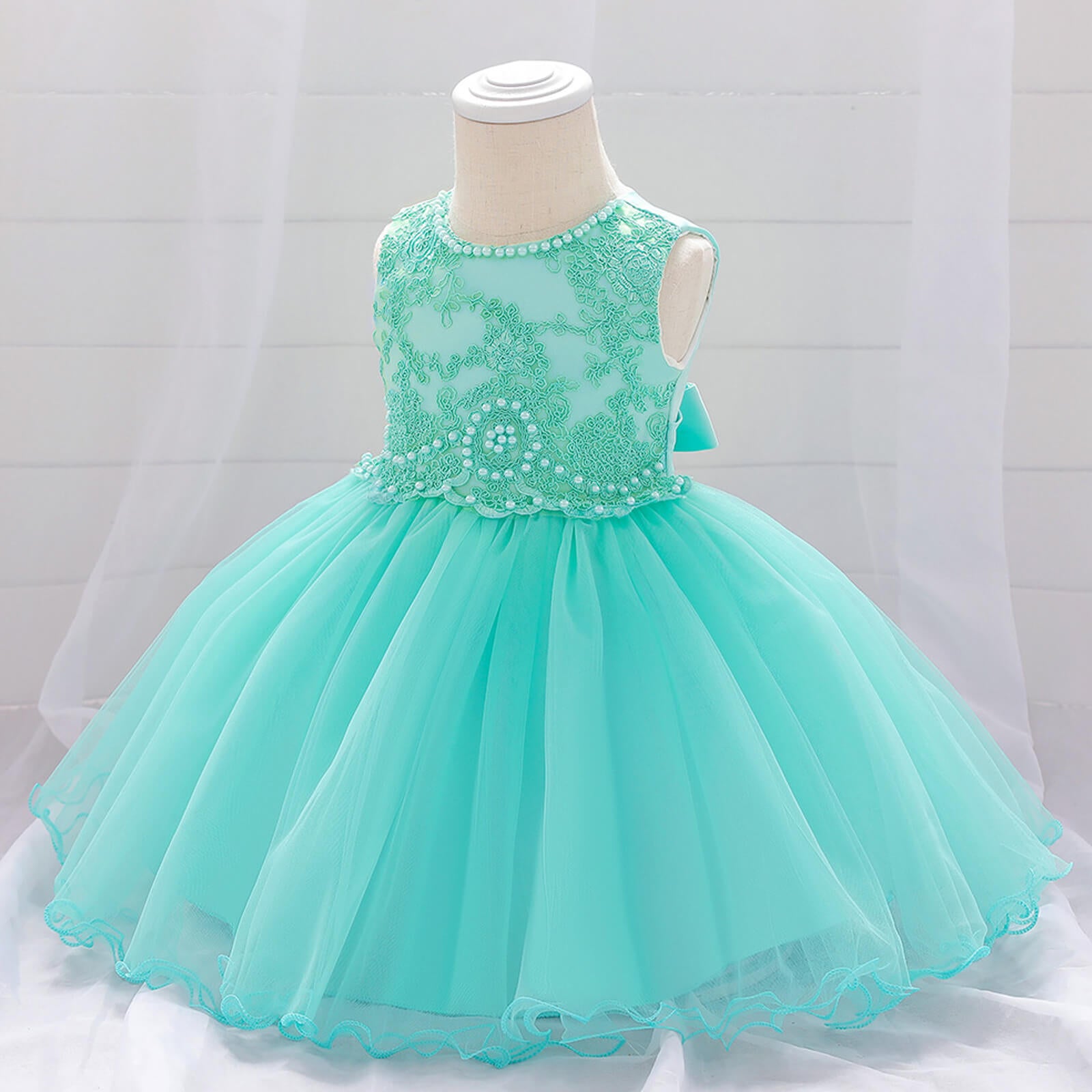 Toddler Baby Girl Party Dress Fancy Sleeveless Pageant Tutu Dresses