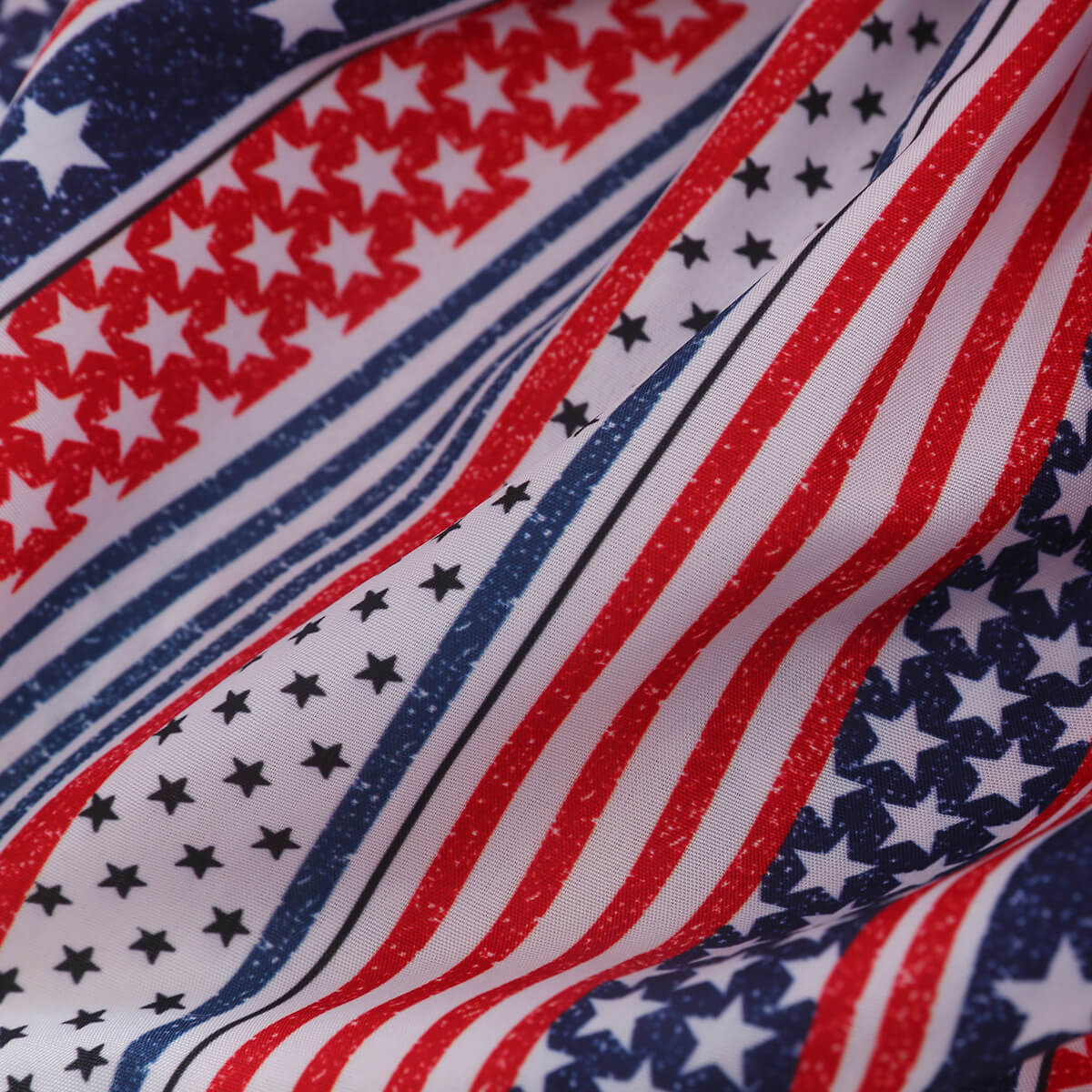 Baby Girl 4th of July Outfit American Flag 2PCS Patriotic Set Stars Stripe Tops+Denim Shorts