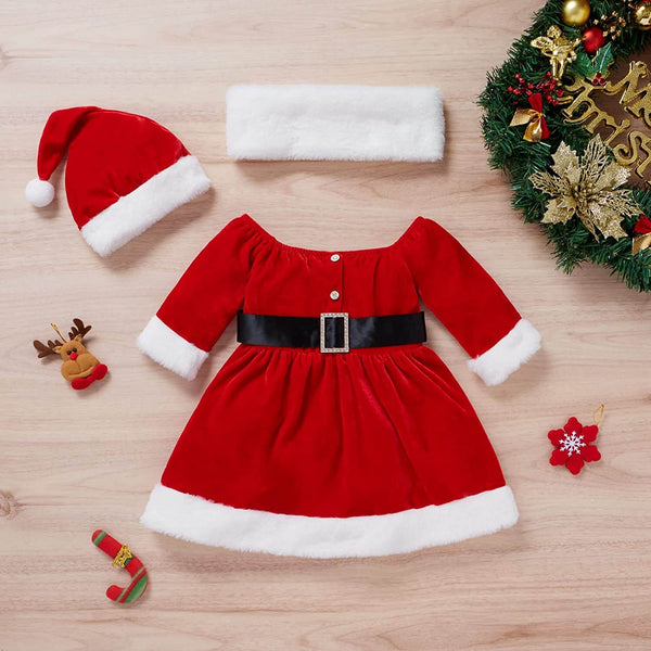 christmas dress newborn Santa Smocked Layette Gown- Baby Girl 8 Years (140cm) 130 Toddler Dress Baby Girl Santa