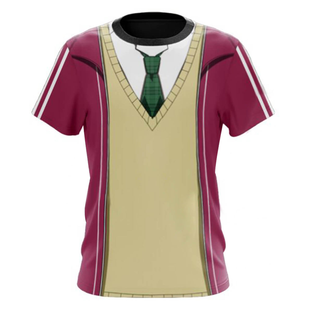 Battle Game in 5 Seconds T-shirt Shiroyanagi Yuri Cosplay Costume for Halloween