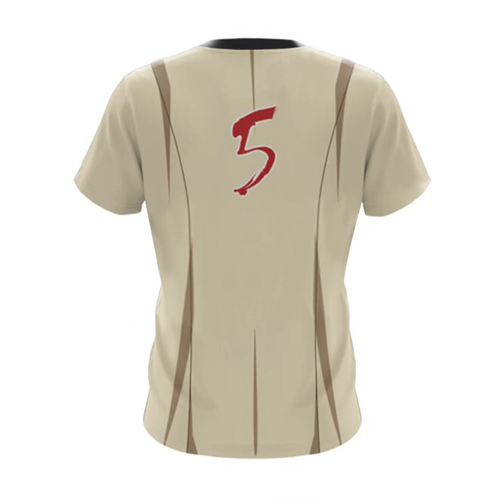 Battle Game in 5 Seconds T-shirt Shiroyanagi Yuri Cosplay Costume for Halloween