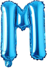 Blue Alphanumeric Balloons Letter A-Z & Number 0-9 for Wedding Birthday Party