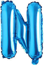 Blue Alphanumeric Balloons Letter A-Z & Number 0-9 for Wedding Birthday Party