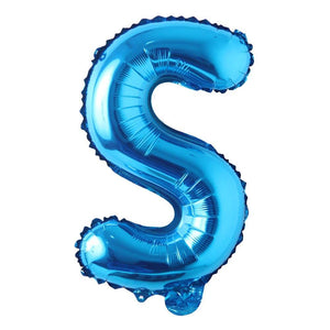 Blue Alphanumeric Balloons Letter A-Z & Number 0-9 for Wedding Birthday Party