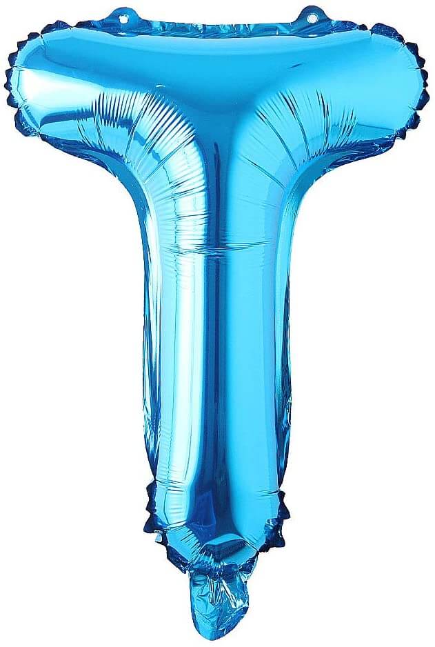 Blue Alphanumeric Balloons Letter A-Z & Number 0-9 for Wedding Birthday Party