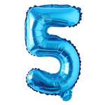 Blue Alphanumeric Balloons Letter A-Z & Number 0-9 for Wedding Birthday Party