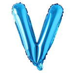 Blue Alphanumeric Balloons Letter A-Z & Number 0-9 for Wedding Birthday Party