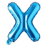 Blue Alphanumeric Balloons Letter A-Z & Number 0-9 for Wedding Birthday Party