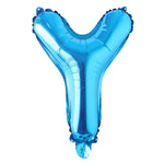 Blue Alphanumeric Balloons Letter A-Z & Number 0-9 for Wedding Birthday Party