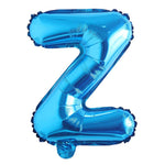 Blue Alphanumeric Balloons Letter A-Z & Number 0-9 for Wedding Birthday Party