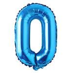 Blue Alphanumeric Balloons Letter A-Z & Number 0-9 for Wedding Birthday Party