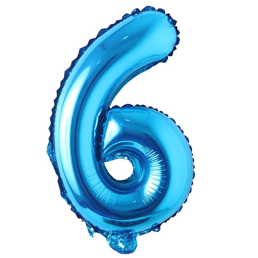 Blue Alphanumeric Balloons Letter A-Z & Number 0-9 for Wedding Birthday Party