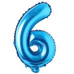 Blue Alphanumeric Balloons Letter A-Z & Number 0-9 for Wedding Birthday Party