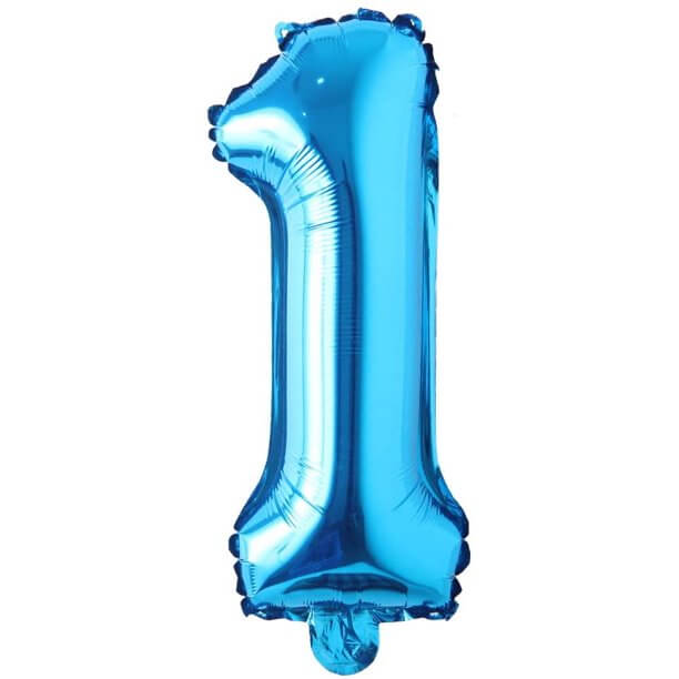 Blue Alphanumeric Balloons Letter A-Z & Number 0-9 for Wedding Birthday Party