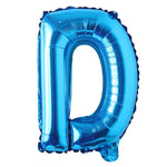 Blue Alphanumeric Balloons Letter A-Z & Number 0-9 for Wedding Birthday Party