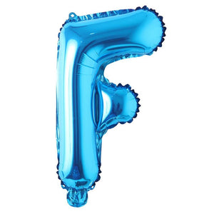 Blue Alphanumeric Balloons Letter A-Z & Number 0-9 for Wedding Birthday Party