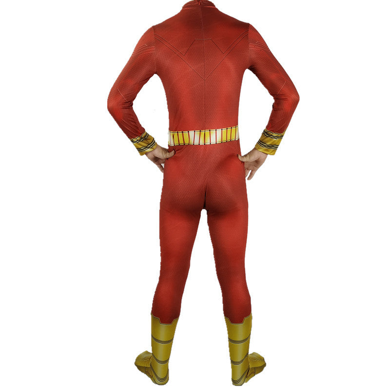 Kids Teens Shazam Costume Black Addam Unisex Bodysuit for Cosplay