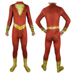 Kids Teens Shazam Costume Black Addam Unisex Bodysuit for Cosplay