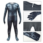 Kids Black Cat Costume Hallowen Cosplay Jumpsuit Mask Full Set for Boys Girls