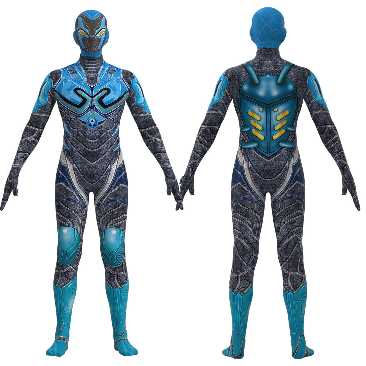 2023 Jaime Reyes Cosplay Outfit Superhero Bodysuit Mask Set for Halloween Carnival