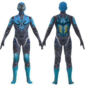 2023 Jaime Reyes Cosplay Outfit Superhero Bodysuit Mask Set for Halloween Carnival