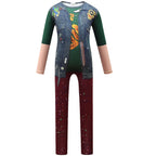 Boys Bonzo Costume Kids Zombie Cosplay Jumpsuit Halloween Carnival Outfit Children Costume