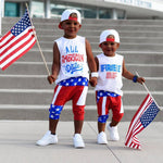 4th of July Toddler Little Boy Outfits Independence Day Short Sleeve+Star Stripe Short Pants 2Pcs Set