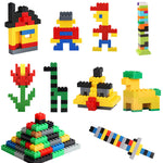 Building Bricks Game Brickyard 300 Pieces Set, Classic Building Blocks Compatible with All Major Brands for All Ages Boys & Girls