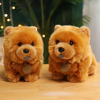 10" Puppy Dog Plush Lifelike Animal Doll Cute Simulation Dog for Kids Birthday Xmas Gift