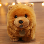 10" Puppy Dog Plush Lifelike Animal Doll Cute Simulation Dog for Kids Birthday Xmas Gift