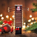 Christmas Advent Calendar 2025 Santa Claus Down The Chimney Ornament Wooden Christmas Advent Gift for Kids