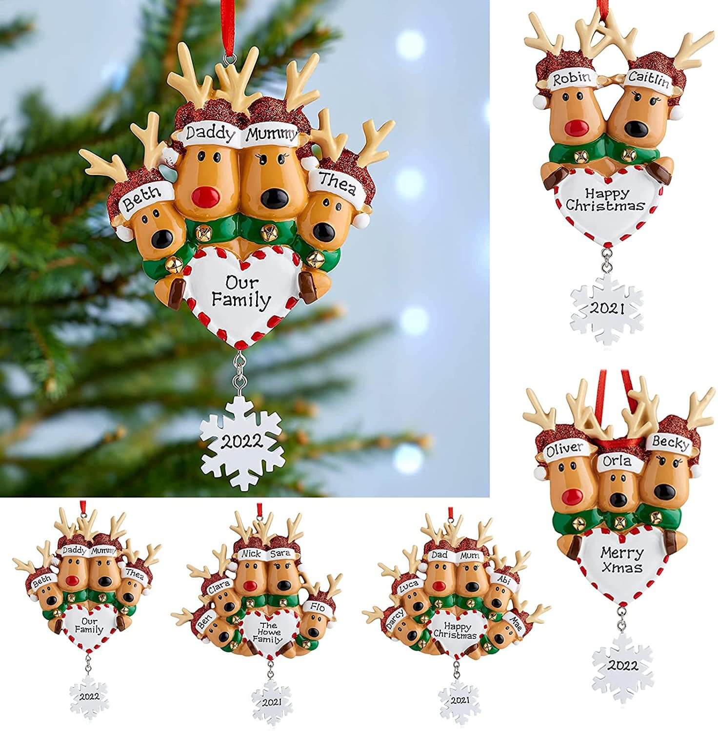Felt Christmas Tree DIY Christmas Ornaments Door Wall Hanging Decorations 2022
