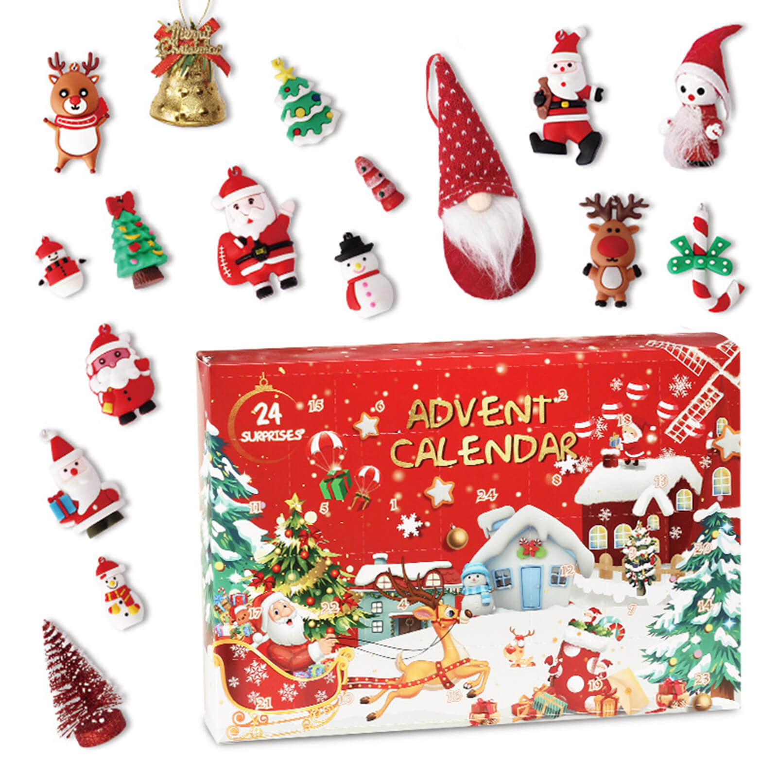 Advent Christmas Countdown Calendar with 24 Days Suprise Gift for Boys and Grils
