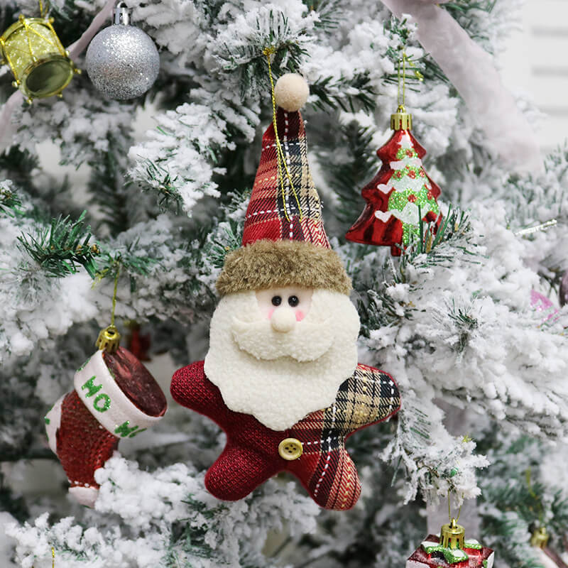 Christmas Tree Decorations LED Strings Christmas Stocking Balls Bells Dolls Candys for Ornament