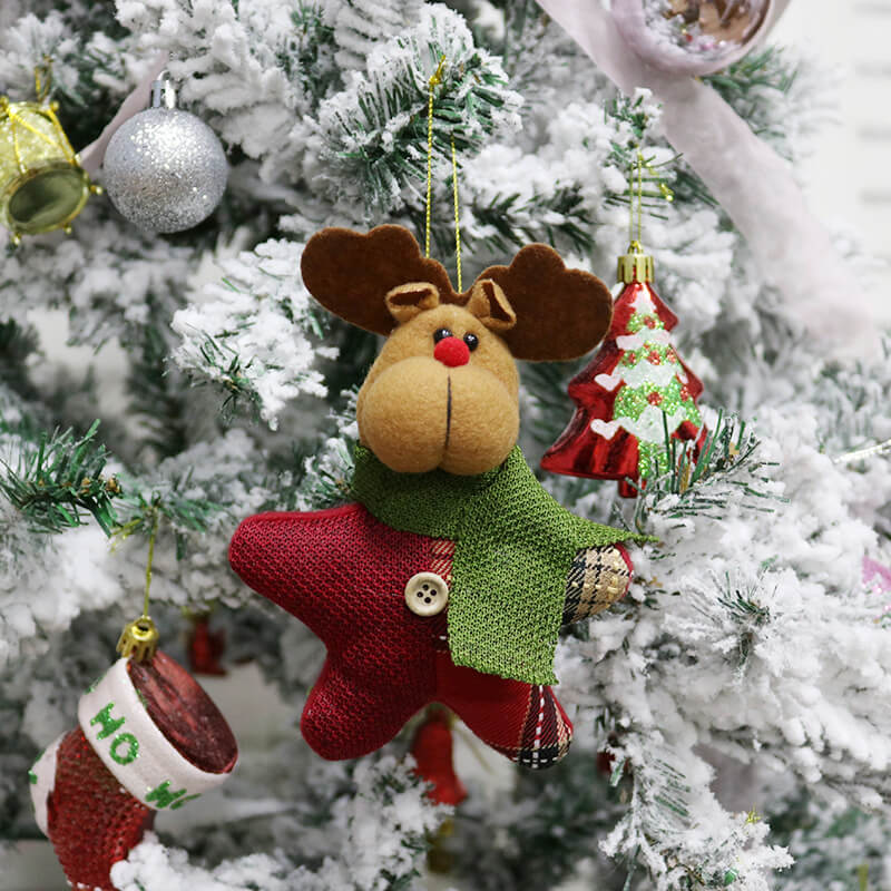 Christmas Tree Decorations LED Strings Christmas Stocking Balls Bells Dolls Candys for Ornament