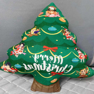 Christmas Tree Pillow Nezuko Tanjiro Christmas Decorative 3D Shaped Cushion