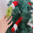 Christmas Tree Decorations Grinch Christmas Ornaments Elf Head, Arms and Legs for Christmas Tree Topper