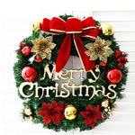 Christmas Wreath Indoor Outdoor Christmas Decorations with Mixed Pine Garland Red Golden Berries