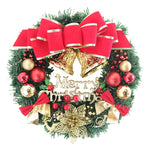 Christmas Wreath Indoor Outdoor Christmas Decorations with Mixed Pine Garland Red Golden Berries