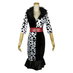 Halloween Cosplay Black and White Dress for Women